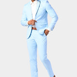 Sky Blue 2 Button Suit