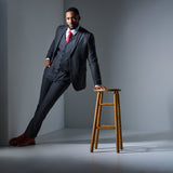 Charcoal Gray Tweed 3 Piece Suit