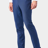Medium Blue Diamond Texture Shawl Lapel Tuxedo