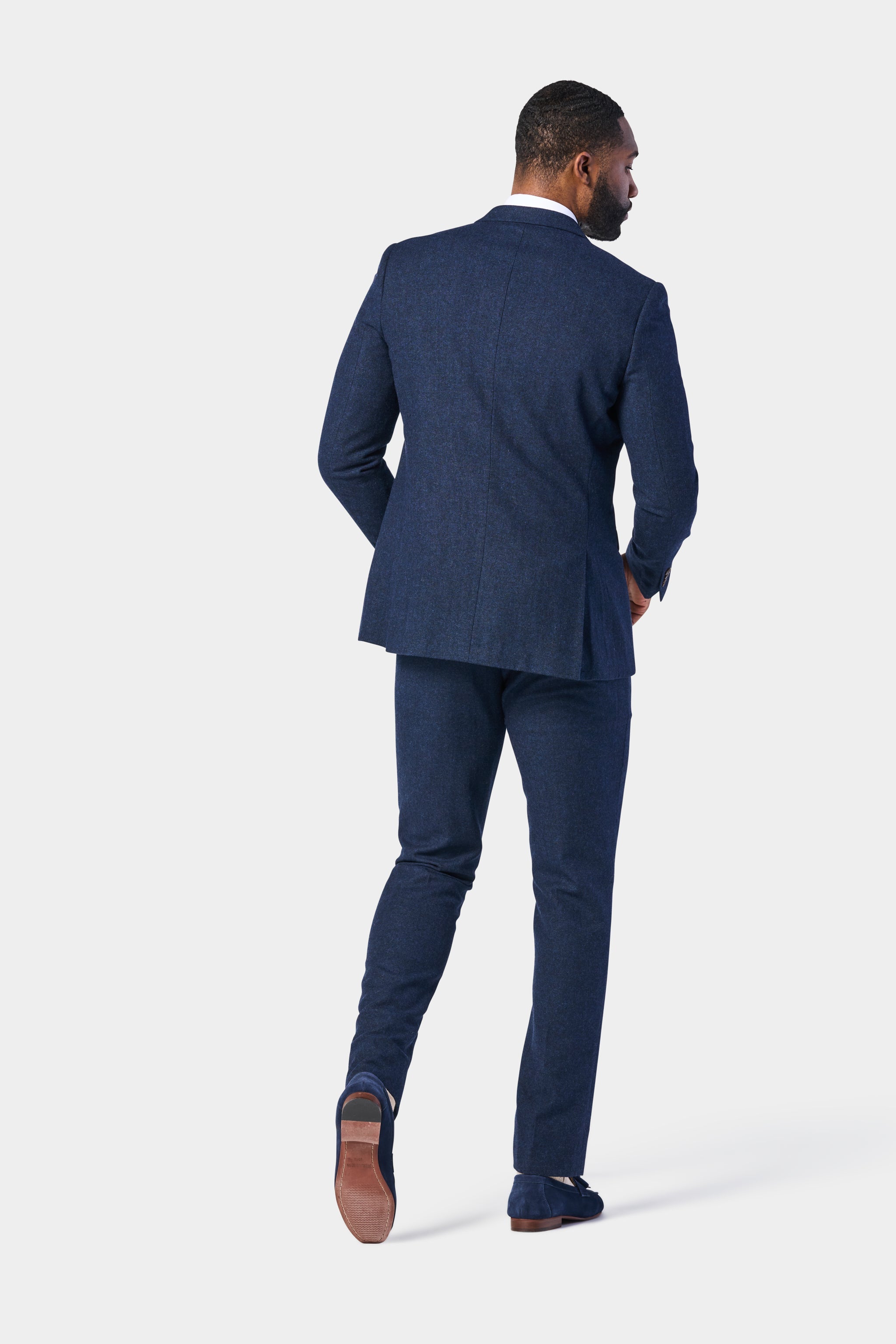 Navy Blue Tweed 3 Piece Suit - Giorgio Men's Wear - Chattanooga, TN Navy Blue Tweed 3 Piece Suit - Giorgio Men's Wear - Chattanooga, TN