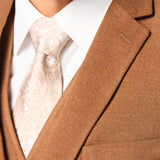 Rust Brown Flannel 3 Piece Suit