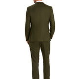Olive Green 2 Button Suit