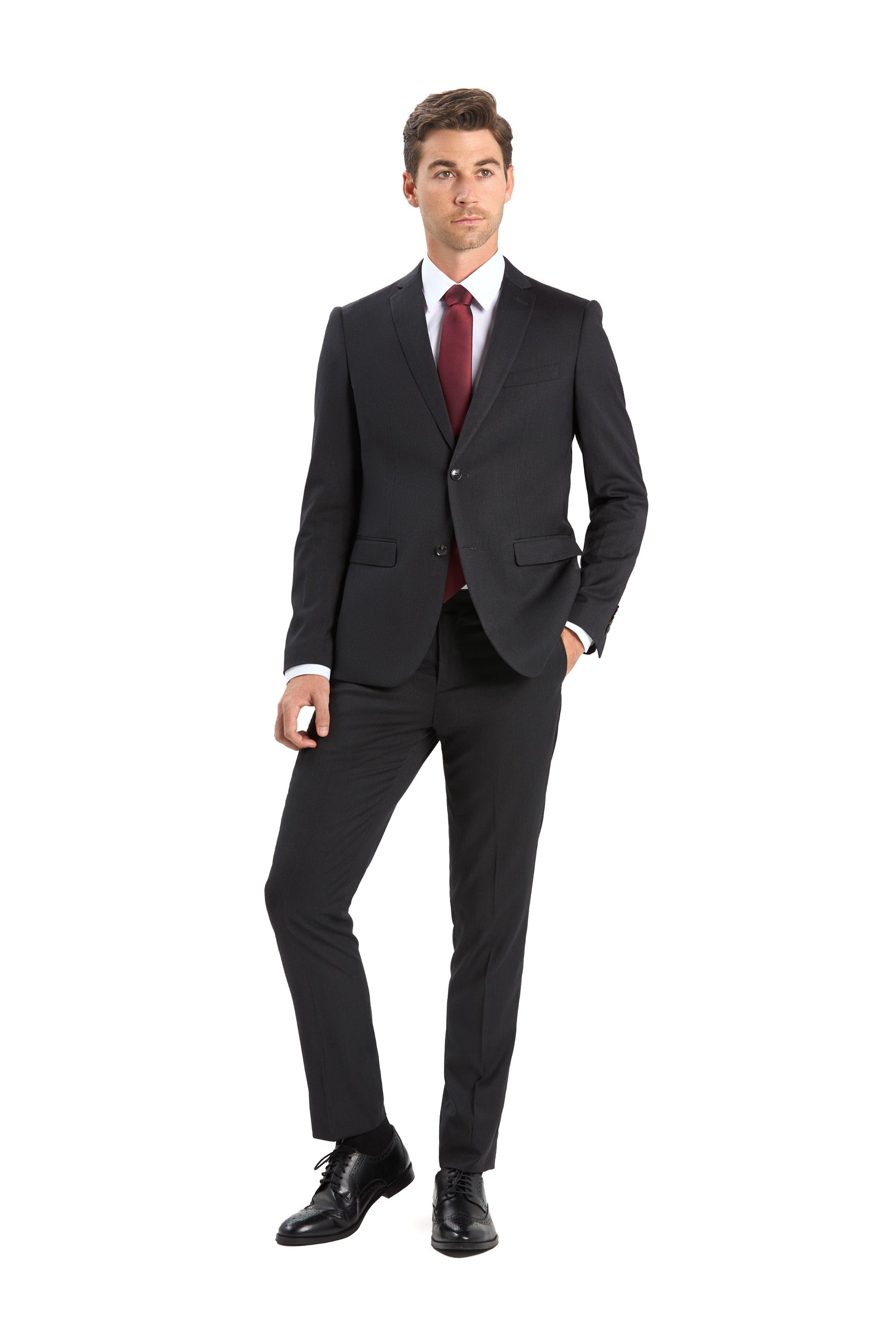 Charcoal Gray 2 Button Suit - Giorgio Men's Wear