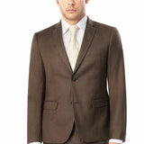 Brown Sharkskin 2 Button Suit