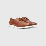 Urban Luxe Derby - Zero Leather Lace Up Tan