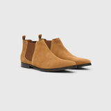 Camel Suede Chelsea Boot