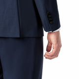 Medium Blue Diamond Texture Shawl Lapel Tuxedo