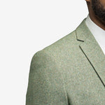 Light Green Tweed 3 Piece Suit - MenSuits