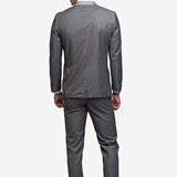 Medium Gray Peak Lapel Tuxedo - MenSuits