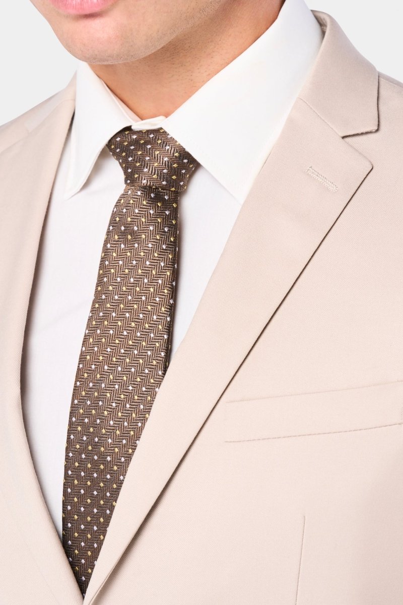 Tan 2 Button Suit - MenSuits