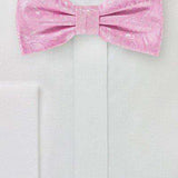 Carnation Pink Proper Paisley Bowtie - Men Suits