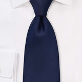 Midnight Blue MicroTexture Necktie - Men Suits