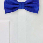 Horizon Blue Small Texture Bowtie - Men Suits