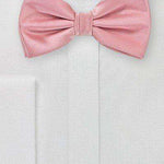 Soft Pink Solid Bowtie - Men Suits