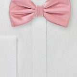 Soft Pink Solid Bowtie - Men Suits
