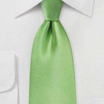 Spring Green Solid Necktie - Men Suits