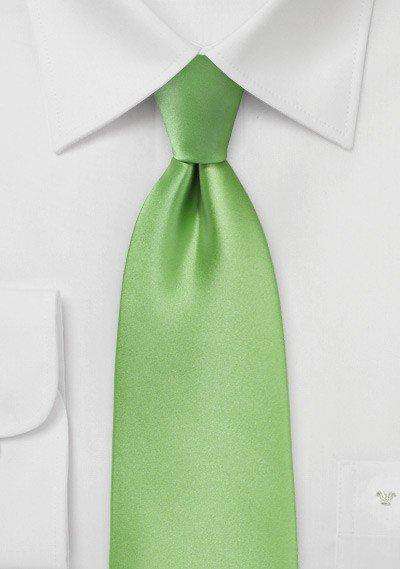 Spring Green Solid Necktie - Men Suits