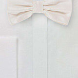 Ivory Small Texture Bowtie - Men Suits
