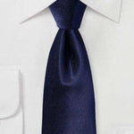 Classic Navy Small Texture Necktie - Men Suits