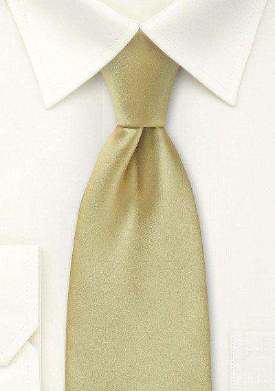 Golden Tan Solid Necktie - Men Suits