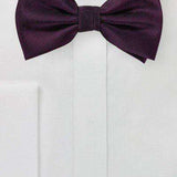 Grape Purple Herringbone Bowtie - Men Suits