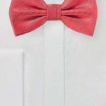 Valentine Red Herringbone Bowtie - Men Suits