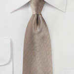 Bronze Gold Herringbone Necktie - Men Suits
