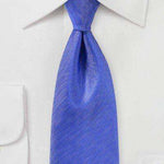 Marine Blue Herringbone Necktie - Men Suits