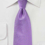 Violet Herringbone Necktie - Men Suits