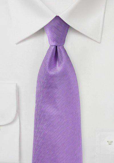 Violet Herringbone Necktie - Men Suits