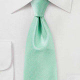 Mint Herringbone Necktie - Men Suits