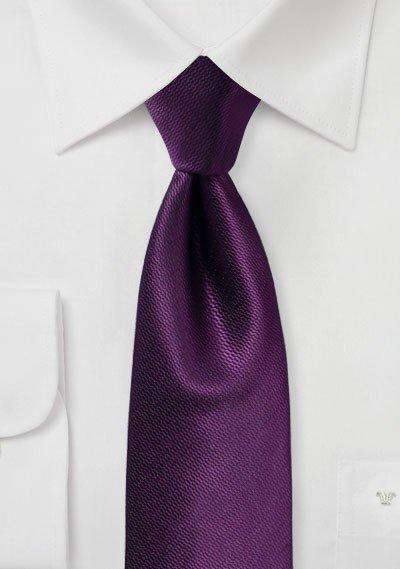 Italian Plum Small Texture Necktie - Men Suits