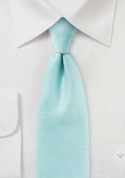 Pool Blue MicroTexture Necktie - Men Suits