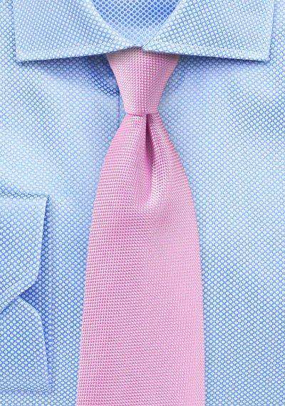 Carnation MicroTexture Necktie - Men Suits