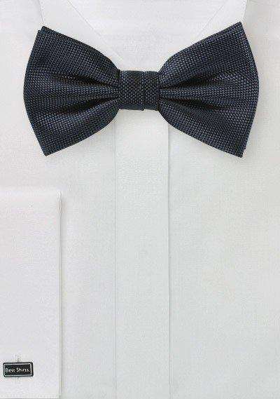 Smoke Gray MicroTexture Bowtie - Men Suits