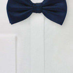 Midnight Blue MicroTexture Bowtie - Men Suits