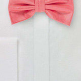 Coral Reef Small Texture Bowtie - Men Suits