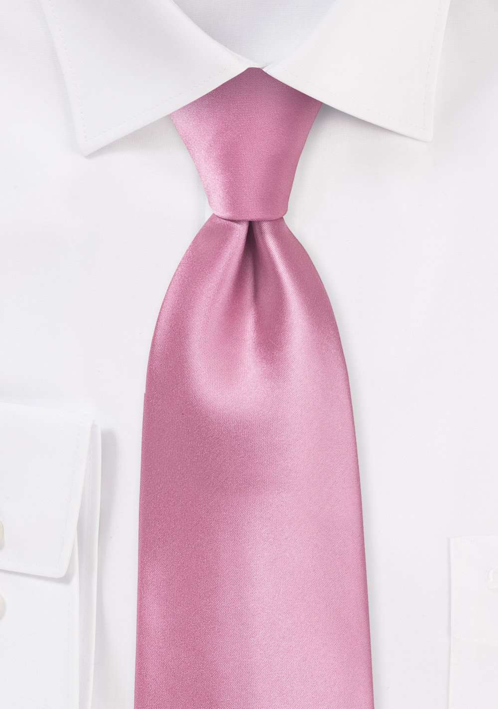 Mauve Pink Solid Necktie - Men Suits