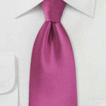 Fuchsia Solid Necktie - Men Suits