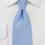 Sky Blue MicroTexture Necktie - Men Suits