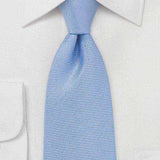 Sky Blue MicroTexture Necktie - Men Suits