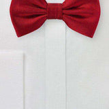 Bright Red MicroTexture Bowtie - Men Suits
