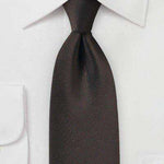 Dark Chocolate MicroTexture Necktie - Men Suits