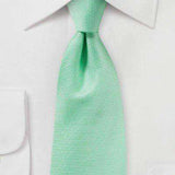 Mint MicroTexture Necktie - Men Suits