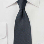 Smoke Gray MicroTexture Necktie - Men Suits