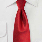Cherry Red Small Texture Necktie - Men Suits