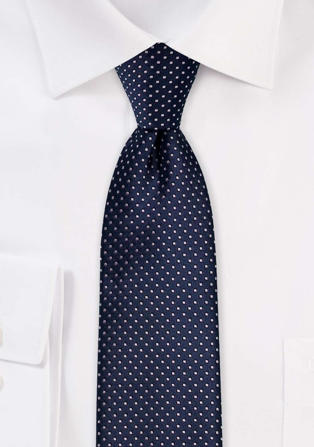 Midnight Pin Dot Necktie - Men Suits