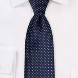 Midnight Pin Dot Necktie - Men Suits