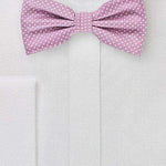 Orchid Pin Dot Bowtie - Men Suits