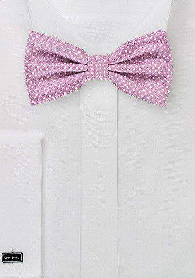 Orchid Pin Dot Bowtie - Men Suits